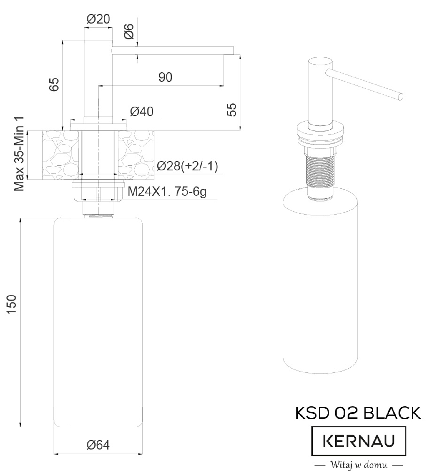 KSD 02 MATT BLACK